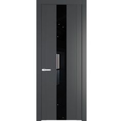 Межкомнатная дверь эмаль Profil Doors 1.9P графит остеклённая