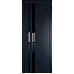 Межкомнатная дверь эмаль Profil Doors 20PA нэви блу со вставкой