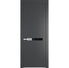 Межкомнатная дверь эмаль Profil Doors 1.4P графит остеклённая