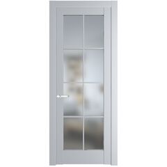 Межкомнатная дверь эмаль Profil Doors 4.1.2 (р.8) PD лайт грей остеклённая