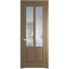 Межкомнатная дверь эмаль Profil Doors 4.8.2PD перламутр золото остеклённая