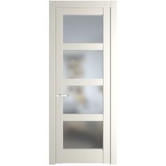 Межкомнатная дверь эмаль Profil Doors 3.4.2PD перламутр белый остеклённая