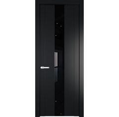 Межкомнатная дверь эмаль Profil Doors 1.9P блэк остеклённая