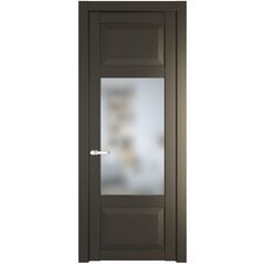 Межкомнатная дверь эмаль Profil Doors 1.3.3PD перламутр бронза остеклённая