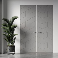 Двустворчатая распашная дверь эмаль Profil Doors 9PА смоки глухая
