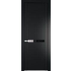 Межкомнатная дверь эмаль Profil Doors 1.4P блэк остеклённая