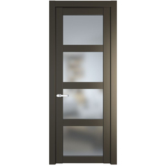 Межкомнатная дверь эмаль Profil Doors 1.4.2PD перламутр бронза остеклённая