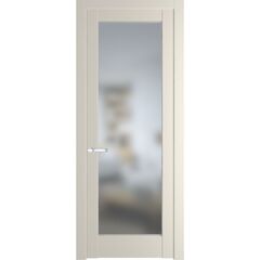 Межкомнатная дверь эмаль Profil Doors 3.1.2PD кремовая магнолия остеклённая