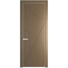 Межкомнатная дверь эмаль Profil Doors 4PE перламутр золото глухая
