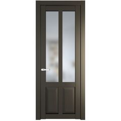 Межкомнатная дверь эмаль Profil Doors 2.8.2PD перламутр бронза остеклённая