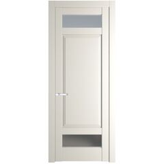 Межкомнатная дверь эмаль Profil Doors 4.3.4PD перламутр белый остеклённая