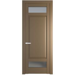 Межкомнатная дверь эмаль Profil Doors 4.3.4PD перламутр золото остеклённая