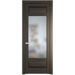 Межкомнатная дверь эмаль Profil Doors 4.3.3PD перламутр бронза остеклённая