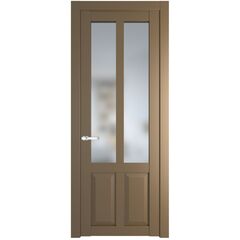 Межкомнатная дверь эмаль Profil Doors 2.8.2PD перламутр золото остеклённая