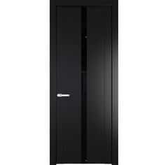 Межкомнатная дверь эмаль Profil Doors 1.8P блэк остеклённая