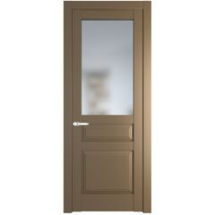 Межкомнатная дверь эмаль Profil Doors 4.5.3PD перламутр золото остеклённая