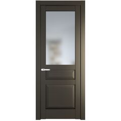 Межкомнатная дверь эмаль Profil Doors 4.5.3PD перламутр бронза остеклённая