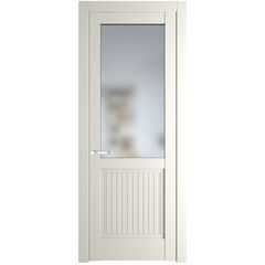 Межкомнатная дверь эмаль Profil Doors 3.2.2PM перламутр белый остеклённая