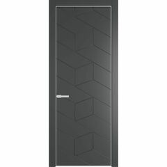 Межкомнатная дверь эмаль Profil Doors 9PE графит глухая