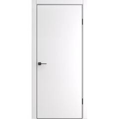 Межкомнатная дверь экошпон ДП 50 white perl AL black