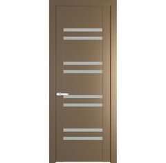 Межкомнатная дверь эмаль Profil Doors 1.6P перламутр золото остеклённая