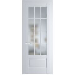 Межкомнатная дверь эмаль Profil Doors 4.2.2 (р.12) PD вайт остеклённая
