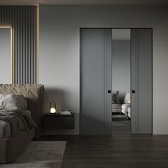 Пенал двустворчатый K-PUSH Profil Doors 12PA смоки