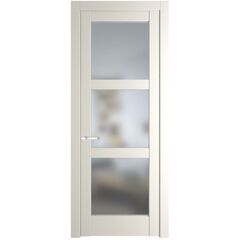 Межкомнатная дверь эмаль Profil Doors 4.6.2PD перламутр белый остеклённая