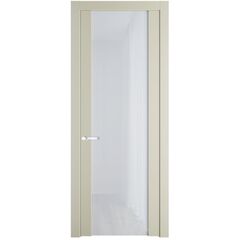 Межкомнатная дверь эмаль Profil Doors 1.13P перламутр белый остеклённая