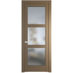 Межкомнатная дверь эмаль Profil Doors 4.6.2PD перламутр золото остеклённая