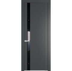 Межкомнатная дверь эмаль Profil Doors 1.2P графит остеклённая