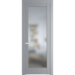Межкомнатная дверь эмаль Profil Doors 4.1.2PD смоки остеклённая