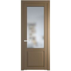 Межкомнатная дверь эмаль Profil Doors 2.2.2PD перламутр золото остеклённая