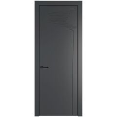 Межкомнатная дверь эмаль Profil Doors 25PA графит глухая