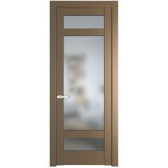 Межкомнатная дверь эмаль Profil Doors 4.3.2PD перламутр золото остеклённая