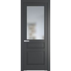 Межкомнатная дверь эмаль Profil Doors 3.5.3PD графит остеклённая