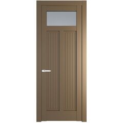 Межкомнатная дверь эмаль Profil Doors 3.4.2PM перламутр золото остеклённая