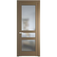Межкомнатная дверь эмаль Profil Doors 4.5.2PD перламутр золото остеклённая