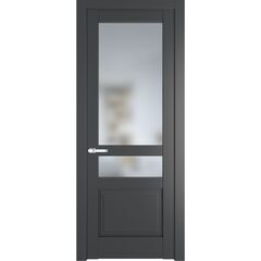 Межкомнатная дверь эмаль Profil Doors 3.5.4PD графит остеклённая