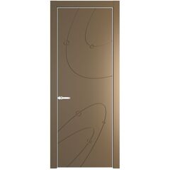 Межкомнатная дверь эмаль Profil Doors 5PE перламутр золото глухая
