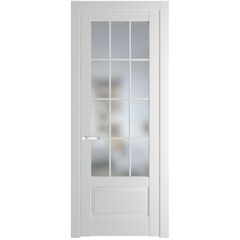 Межкомнатная дверь эмаль Profil Doors 4.2.2 (р.12) PD крем вайт остеклённая