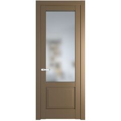Межкомнатная дверь эмаль Profil Doors 3.2.2PD перламутр золото остеклённая