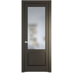 Межкомнатная дверь эмаль Profil Doors 3.2.2PD перламутр бронза остеклённая