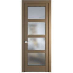 Межкомнатная дверь эмаль Profil Doors 4.4.2PD перламутр золото остеклённая