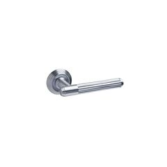 Дверная ручка Comit Profil Doors Exa Tube на розетке RO86 хром матовый