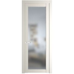 Межкомнатная дверь эмаль Profil Doors 1.1.2PD перламутр белый остеклённая