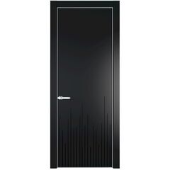 Межкомнатная дверь эмаль Profil Doors 7PE блэк глухая