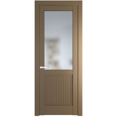 Межкомнатная дверь эмаль Profil Doors 3.2.2PM перламутр золото остеклённая