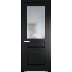 Межкомнатная дверь эмаль Profil Doors 4.5.3PD блэк остеклённая