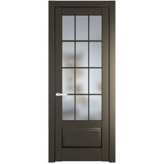 Межкомнатная дверь эмаль Profil Doors 4.2.2 (р.12) PD перламутр бронза остеклённая